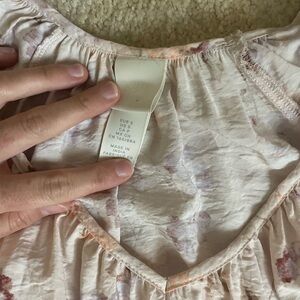 Elegant Floral minidress in pink and Cream